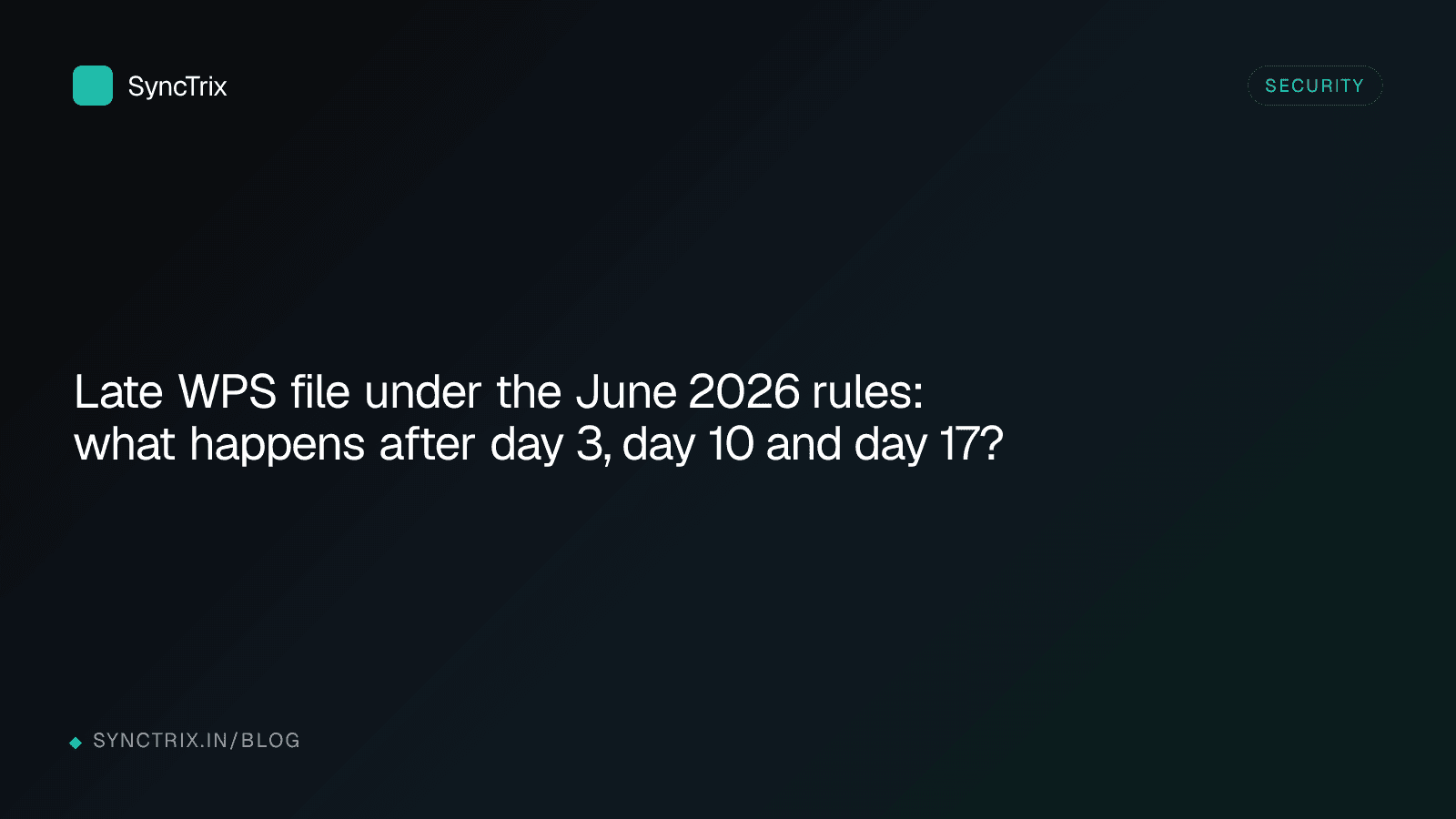 Late WPS file under the June 2026 rules: what happens after day 3, day 10 and day 17?